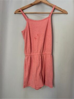 Old Navy Pink Ribbed Tank Romper
